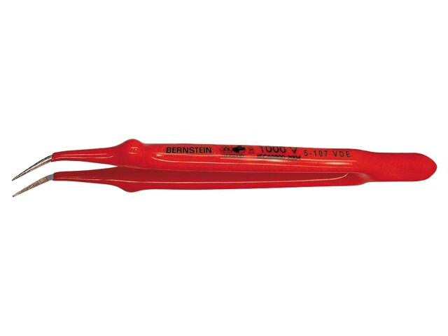 Pincet; 150mm; Bladen: gebogen; De vorm van de punt: scherp Pincet; 150mm; Bladen: gebogen; De vorm van de punt: scherp
